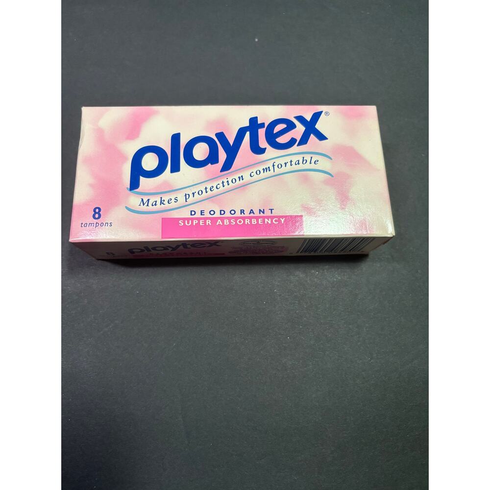 Vtg 1994 Plytex‎ 8 count Tampon box NIB unopened